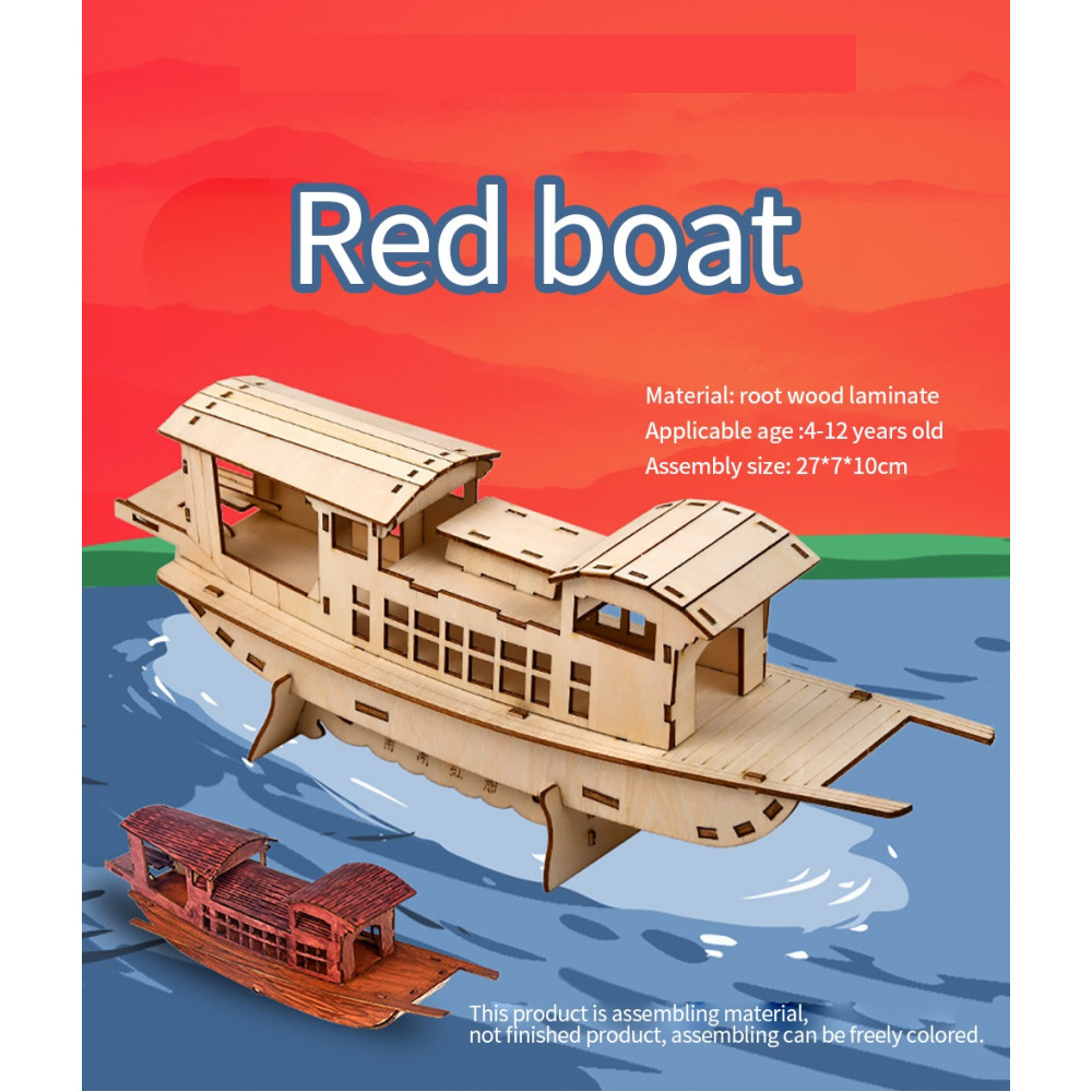 Сборная модель- Модель лодки South Lake Red