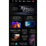 Тeлeвизop Xiaomi Mi TV S Pro 65'' Mini LED 144Гц4K 